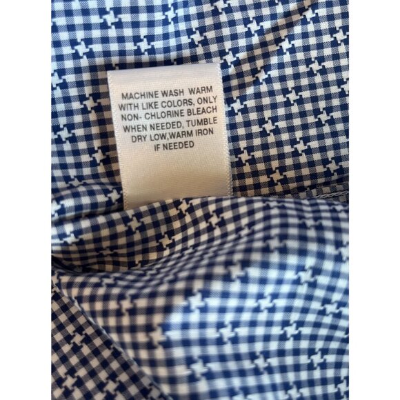 ROWM Mens Long Sleeve Button Down Shirt Size M NWT Blue White 100% Cotton - Picture 12 of 12